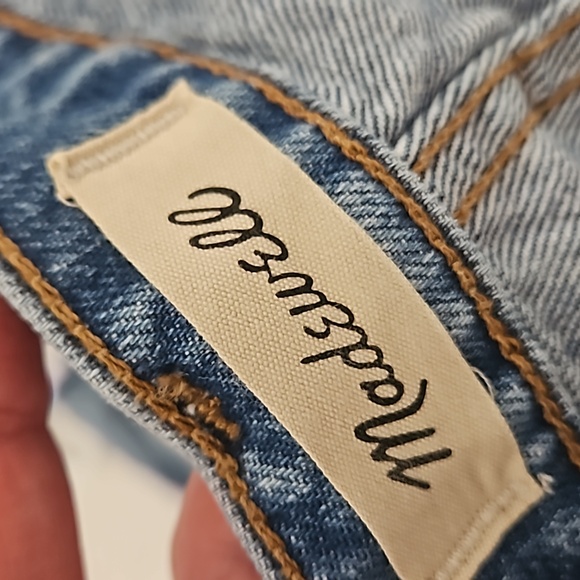 Madewell Mid Length Distressed Denim Shorts Women 29 - Picture 4 of 5